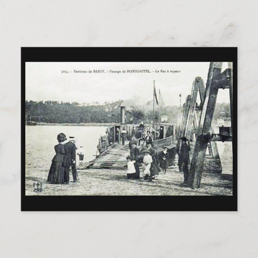 Oud Briefkaart - Brest, Finistere, Frankrijk (Voorkant)