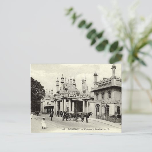 Oud Briefkaart - Brighton Pavilion (Staand voorkant)