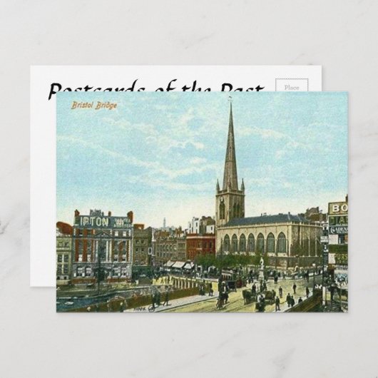 Oud Briefkaart - Bristol Bridge (Voorkant / Achterkant)