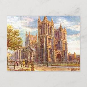 Oud Briefkaart - Bristol Cathedraal