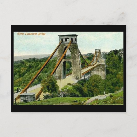 Oud Briefkaart - Bristol, Clifton Suspension Bridg (Voorkant)