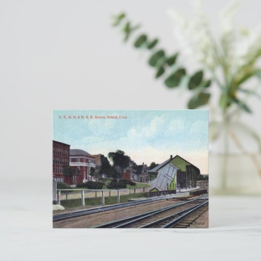 Oud Briefkaart - Bristol, Connecticut, VS (Staand voorkant)