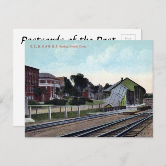 Oud Briefkaart - Bristol, Connecticut, VS (Voorkant / Achterkant)