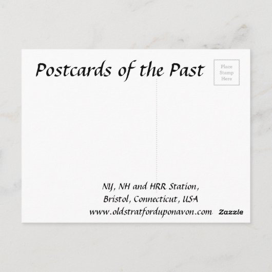 Oud Briefkaart - Bristol, Connecticut, VS (Achterkant)