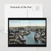 Oud Briefkaart - Bristol Harbour, Engeland (Voorkant / Achterkant)