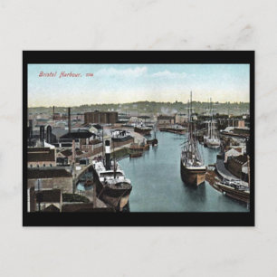 Oud Briefkaart - Bristol Harbour, Engeland