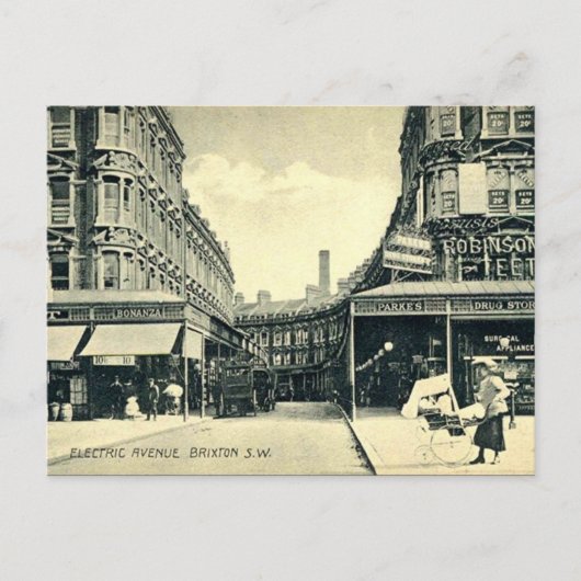 Oud Briefkaart - Brixton, Londen (Voorkant)