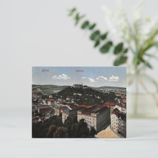 Oud Briefkaart - Brno , Tsjechië (Staand voorkant)