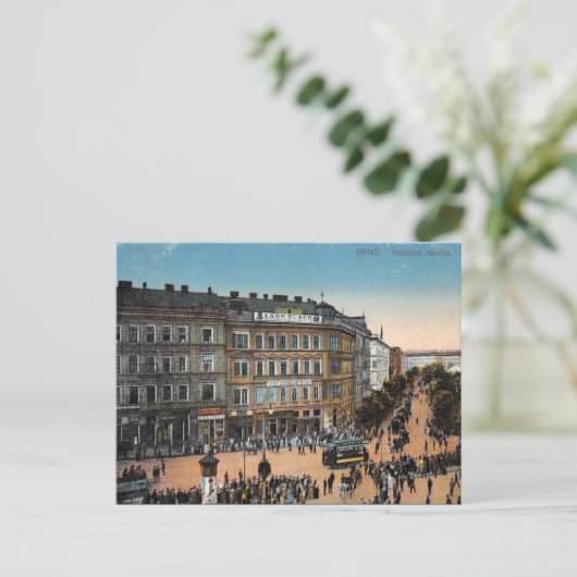Oud Briefkaart - Brno , Tsjechië (Staand voorkant)