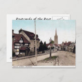 Oud Briefkaart - Broad St, Weobley, Herefordshire (Voorkant / Achterkant)