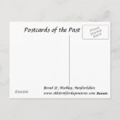 Oud Briefkaart - Broad St, Weobley, Herefordshire (Achterkant)