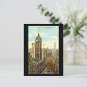 Oud Briefkaart - Broadway, New York City (Staand voorkant)