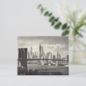 Oud Briefkaart - Brooklyn Bridge, NYC (Staand voorkant)