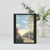 Oud Briefkaart, Broughton St, Savannah, Georgia Briefkaart (Staand voorkant)