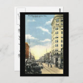 Oud Briefkaart, Broughton St, Savannah, Georgia Briefkaart (Voorkant / Achterkant)