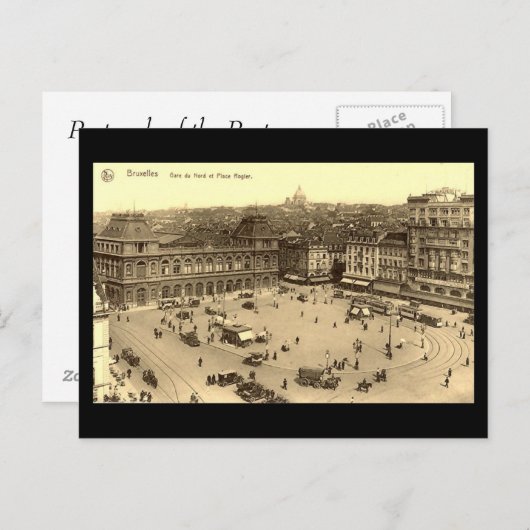 Oud Briefkaart - Brussel (Voorkant / Achterkant)