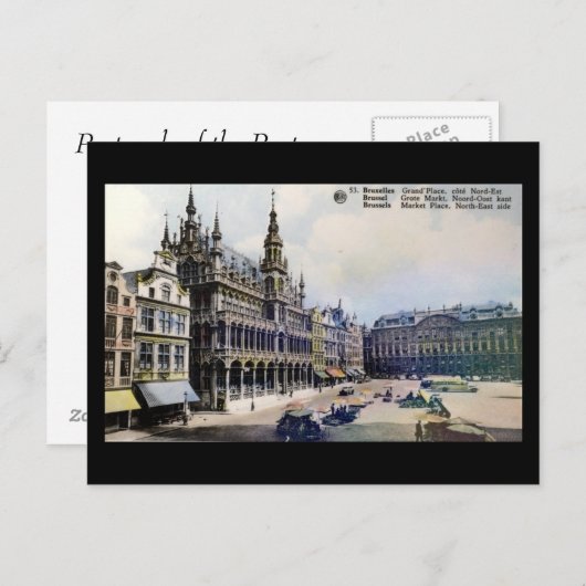 Oud Briefkaart - Brussel (Voorkant / Achterkant)