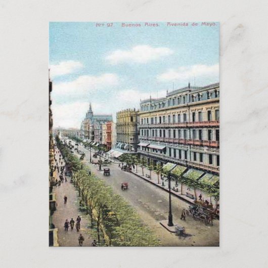 Oud Briefkaart - Buenos Aires, Argentinië (Voorkant)