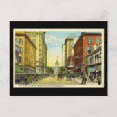 Oud Briefkaart, Bull St, Savannah, Georgia Briefkaart (Voorkant)