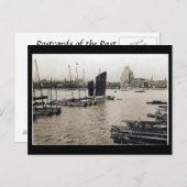 Oud Briefkaart - Bund, Shanghai, China (Voorkant / Achterkant)