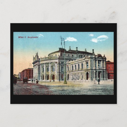 Oud Briefkaart - Burgtheater, Wenen (Voorkant)