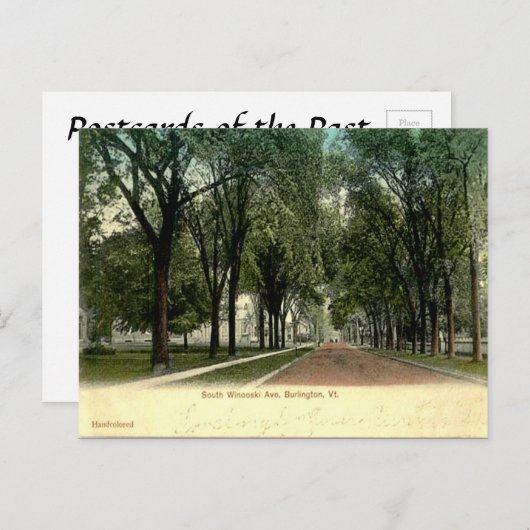 Oud Briefkaart - Burlington, Vermont (Voorkant / Achterkant)