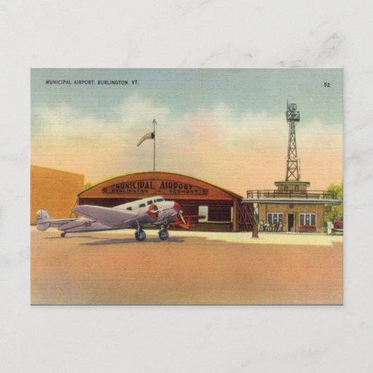 Oud Briefkaart - Burlington, Vermont (Voorkant)