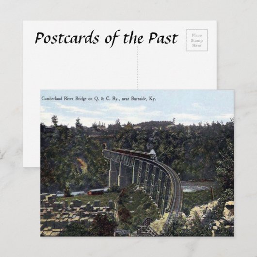 Oud Briefkaart - Burnside, Kentucky, VS (Voorkant / Achterkant)