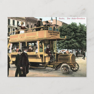 Oud Briefkaart - bus, Berlijn