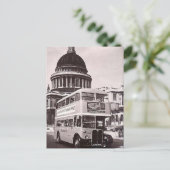 Oud Briefkaart - bus in St Paul's Cathedral in Lon (Staand voorkant)
