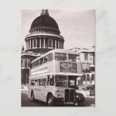 Oud Briefkaart - bus in St Paul's Cathedral in Lon (Voorkant)