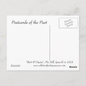 Oud Briefkaart - Butt and Oyster, Pin Mill, Ipswic (Achterkant)