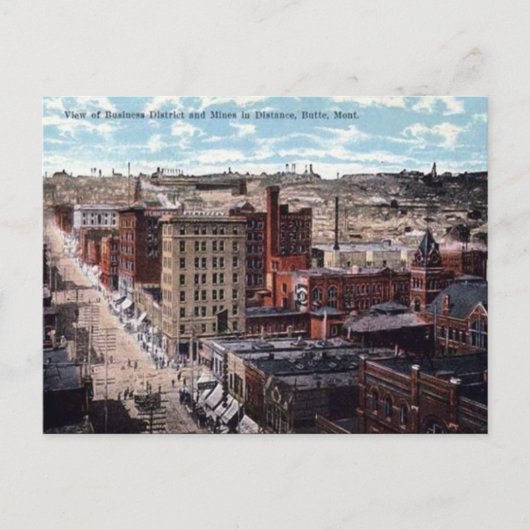 Oud Briefkaart - Butte, Montana, VS (Voorkant)