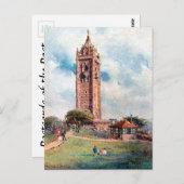 Oud Briefkaart - Cabot Tower, Bristol (Voorkant / Achterkant)