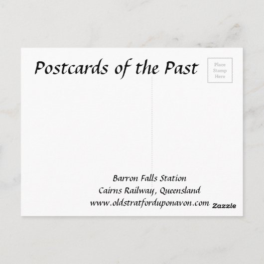 Oud Briefkaart - Cairns Railway, Queensland (Achterkant)