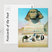 Oud Briefkaart - Caïro, de Sphinx (Voorkant / Achterkant)