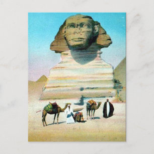 Oud Briefkaart - Caïro, de Sphinx