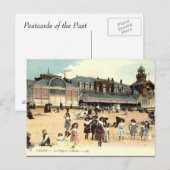 Oud Briefkaart - Calais, strand en casino (Voorkant / Achterkant)
