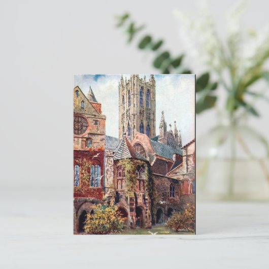 Oud Briefkaart - Canterbury Cathedraal (Staand voorkant)