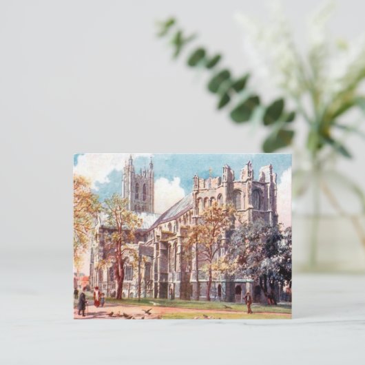Oud Briefkaart - Canterbury Cathedraal (Staand voorkant)