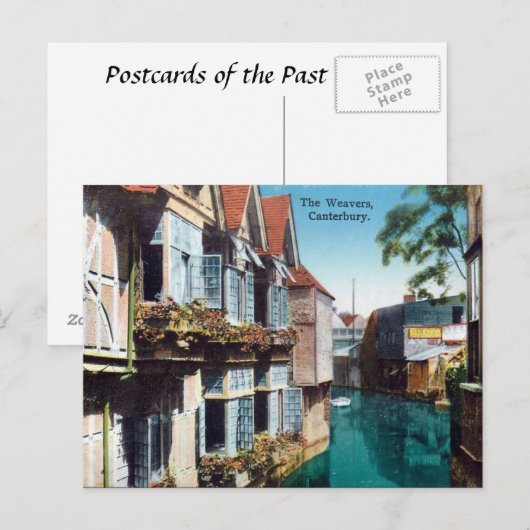 Oud Briefkaart - Canterbury, de wevers (Voorkant / Achterkant)