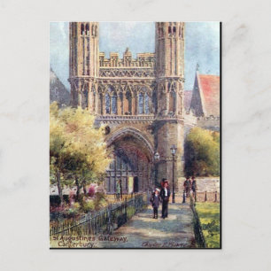 Oud Briefkaart - Canterbury, St Augustinus's Gatew
