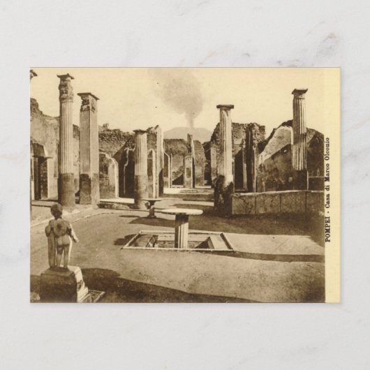 Oud Briefkaart - Casa di Marco Olconio (Voorkant)