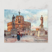 Oud Briefkaart - Castel Sant' Angelo, Rome (Voorkant)