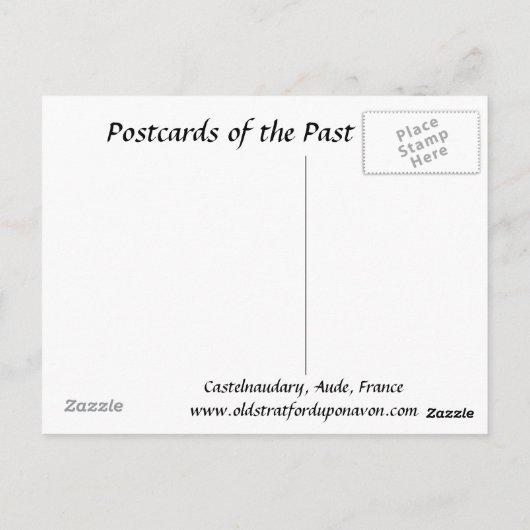 Oud Briefkaart - Castelnaudary, Aude, Frankrijk (Achterkant)