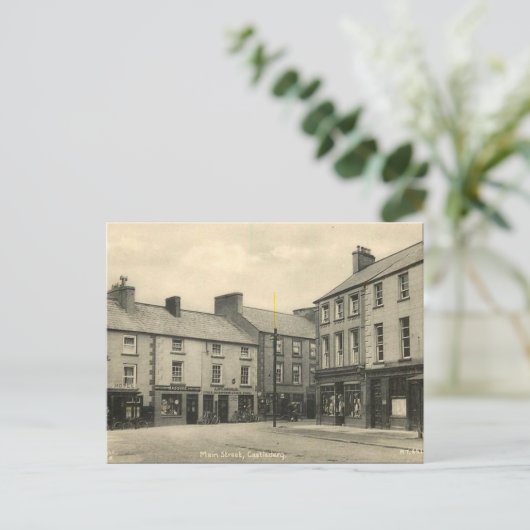 Oud Briefkaart - Castlederg, Co Tyrone (Staand voorkant)