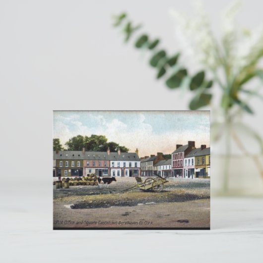 Oud Briefkaart - Castletownbere, Co Cork (Staand voorkant)