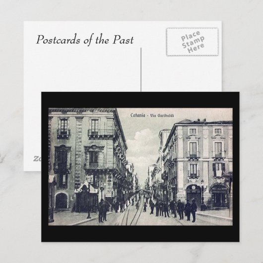 Oud Briefkaart - Catania, Sicilië (Voorkant / Achterkant)