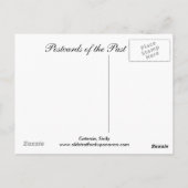 Oud Briefkaart, Catania, Sicilië Briefkaart (Achterkant)