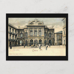 Oud Briefkaart, Catania, Sicilië Briefkaart